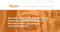 Desktop Screenshot of influence-central.com